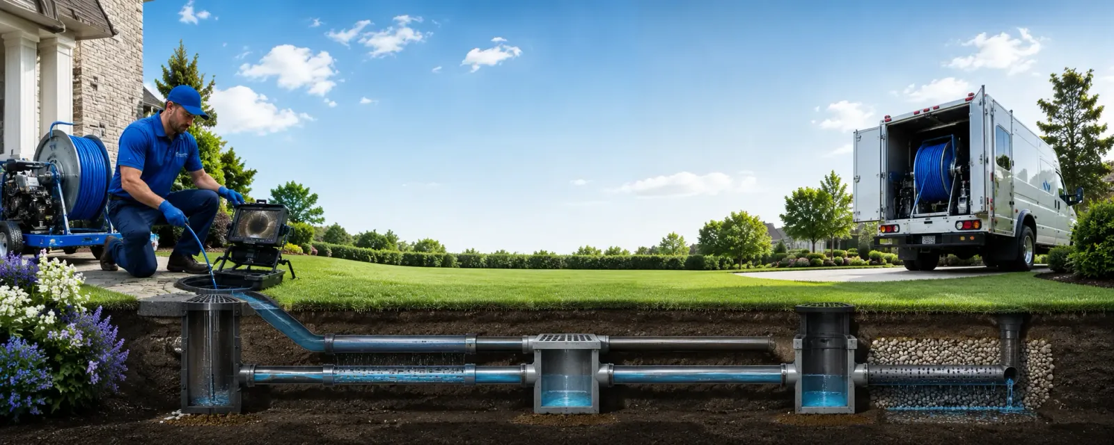 Outdoor drain cleaning information for Pound Ridge, NY